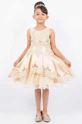Cinderella Couture CCK-5127 Satin Laser Cut Party Dress
